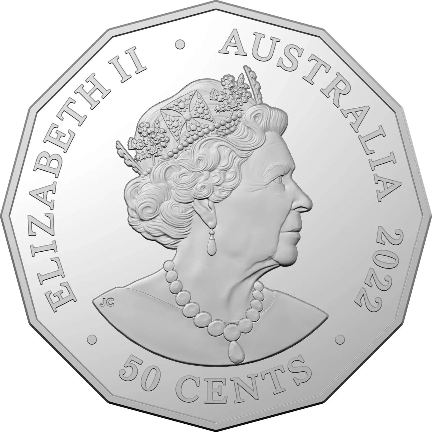2022 50c Platinum Jubilee of HM Queen Elizabeth II - Unc Coin - Mastercoins