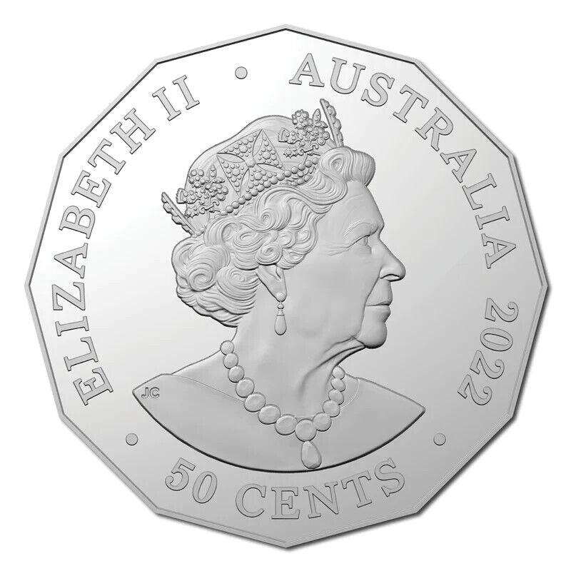 2022 50c Platinum Jubilee of HM Queen Elizabeth II Uncirculated Coin - Mastercoins