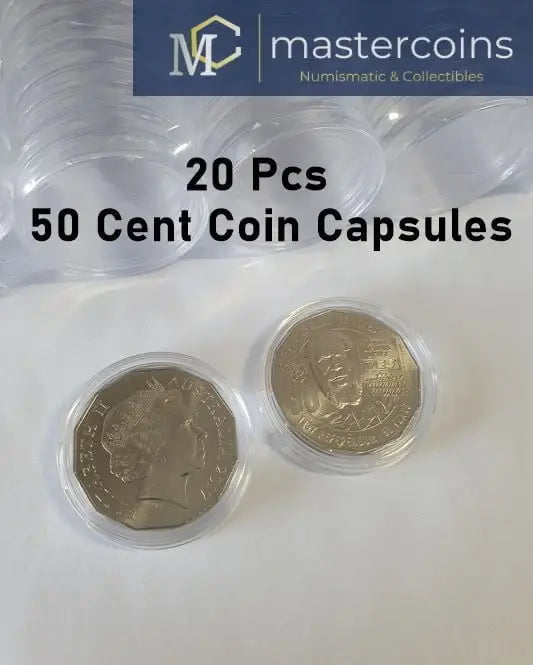 Australian 50 cent Coin Capsules - 33mm - Mastercoins