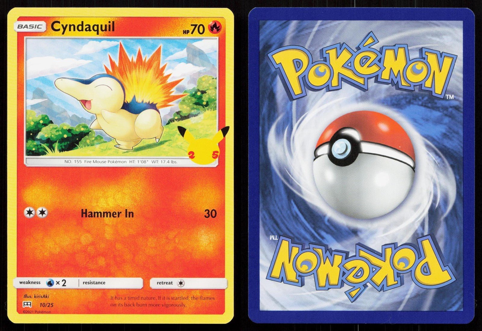 Cyndaquil 010/25 McDonalds 25th Anniversary Promos