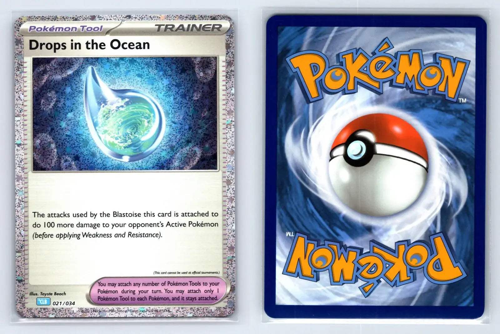 Drops in the Ocean 021/034 TCG Classic Blastoise Pokemon Near Mint