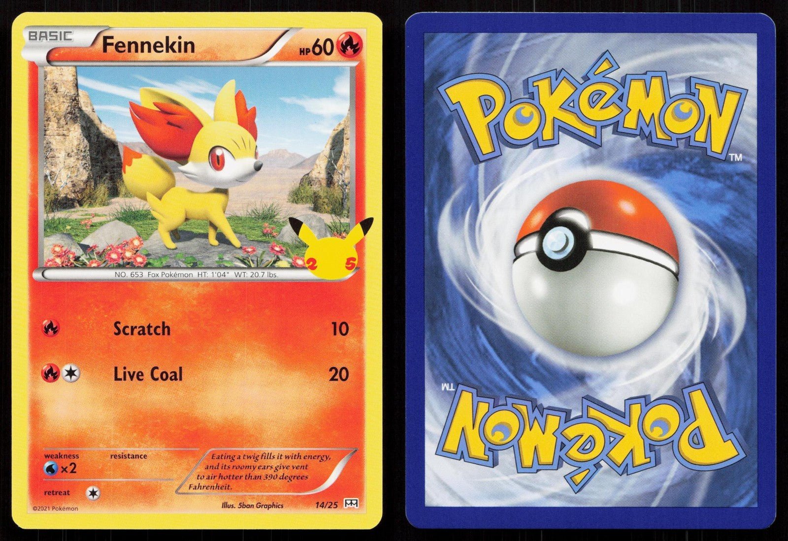 FENNEKIN 014/025 MCDONALD'S 25TH ANNIVERSARY PROMOS NM – Mastercoins