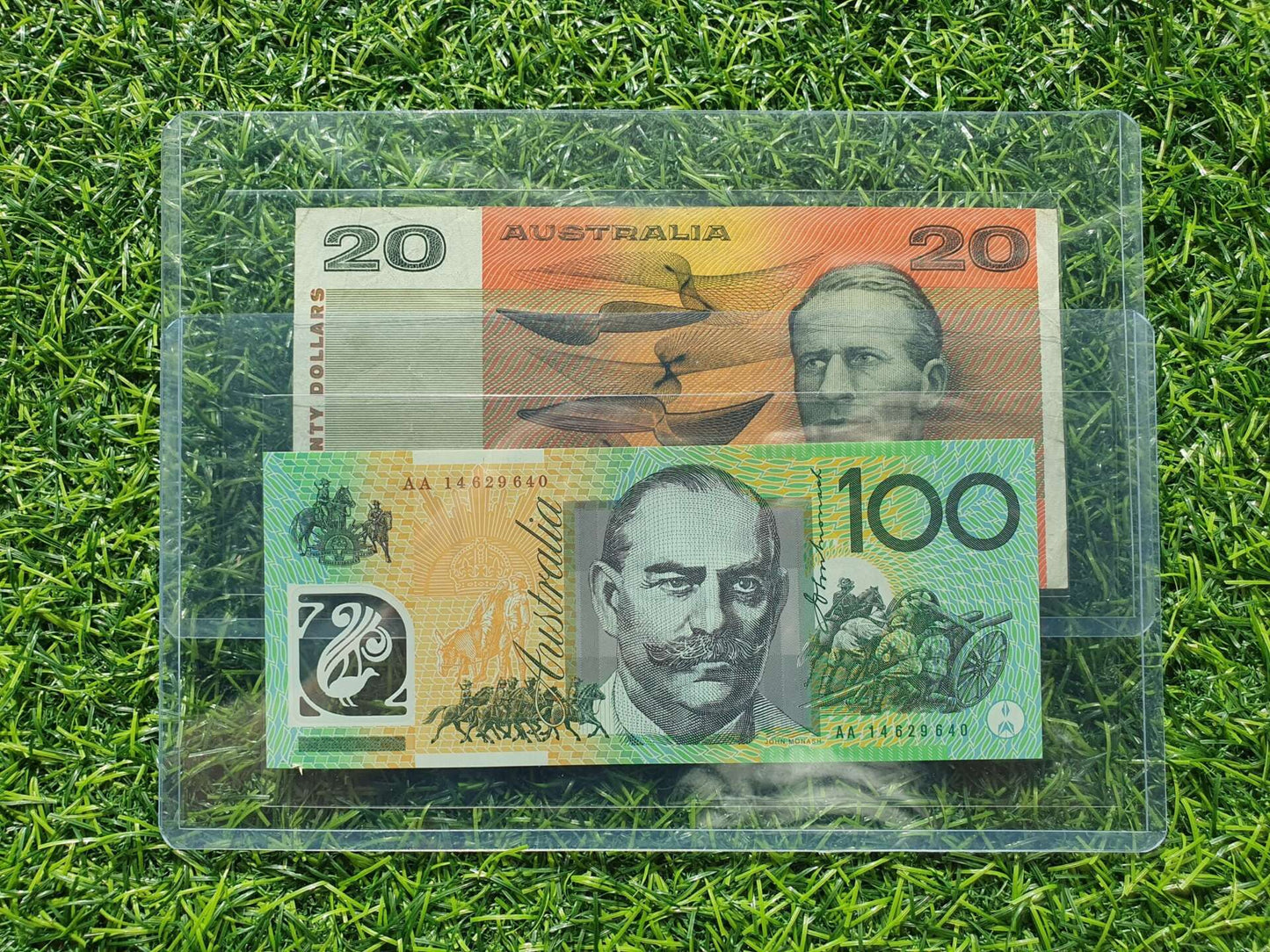 Large Currency Banknotes Top loader 20 PCS - 205mm x 110mm - Mastercoins