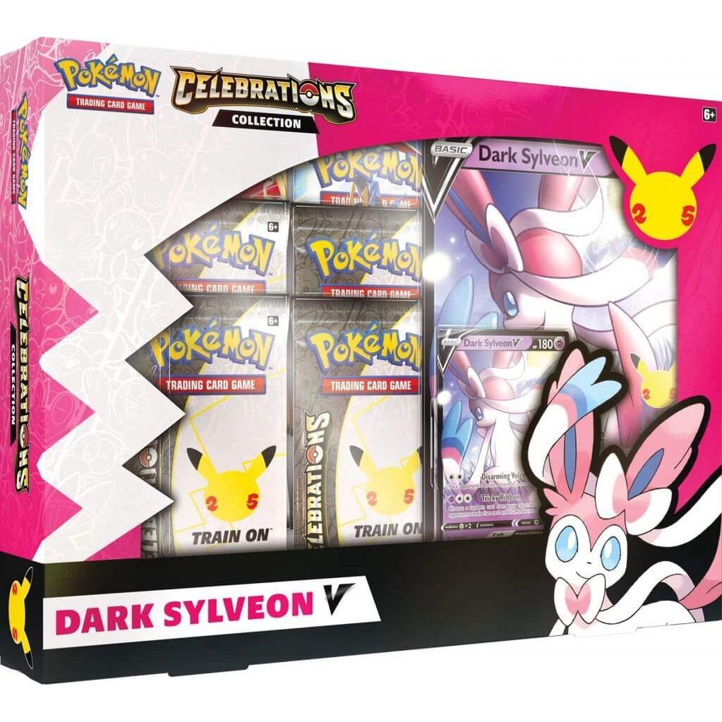 Pokémon TCG - Celebrations Collections - V Box (Lance’s Charizard V & Dark Sylveon V) - Mastercoins