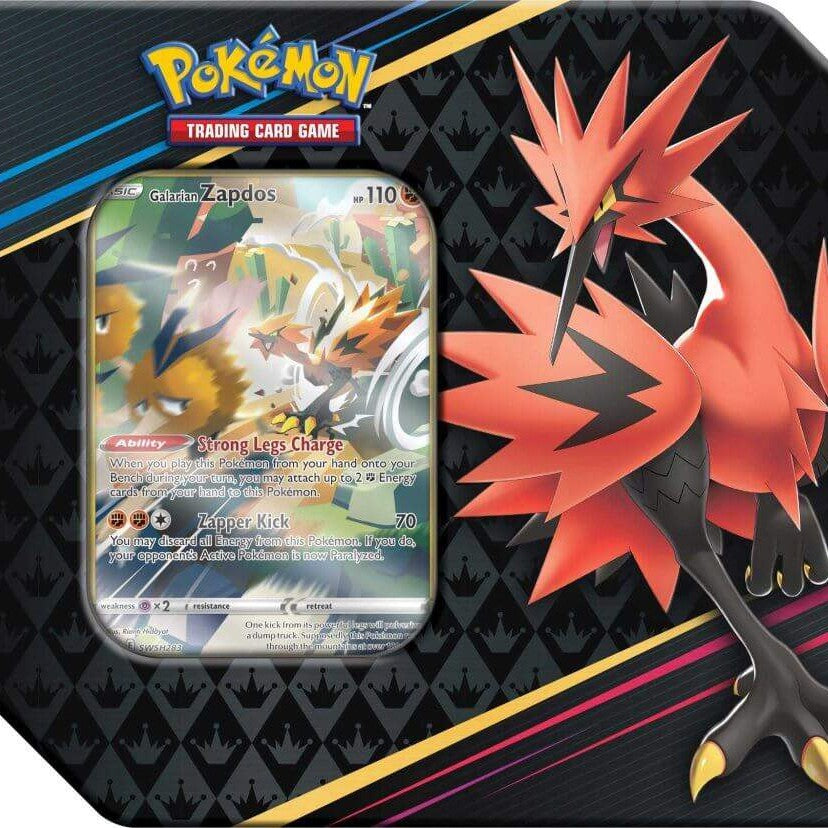 Pokémon TCG - Crown Zenith Tin (Galarian Articuno, Zapdos, Moltres) - Mastercoins