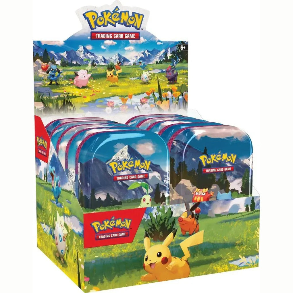 ポケモンカードゲーム：M進化—高みへいざなう英雄たち」ミニ缶 
