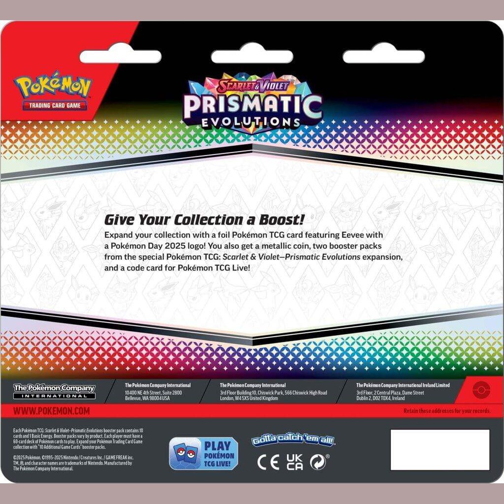 POKÉMON TCG Scarlet & Violet 8.5 Prismatic Evolutions 2 Pack Blister - Mastercoins