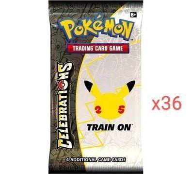 Pokemon TCG - x36 25th Celebration Booster Packs - Mastercoins