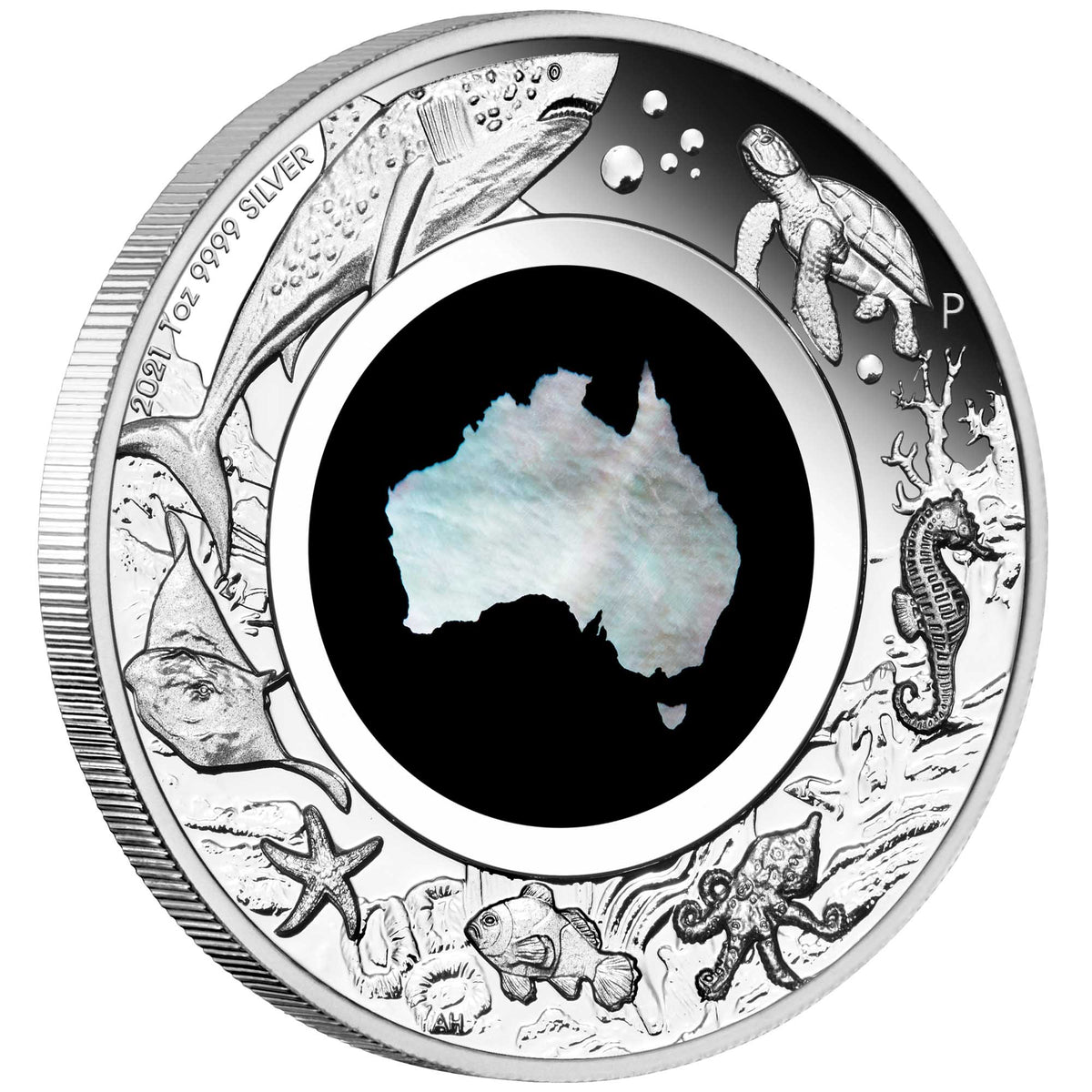 2021 Great Southern Land 1oz Silver Proof Mother of Pearl Coin - Mastercoins