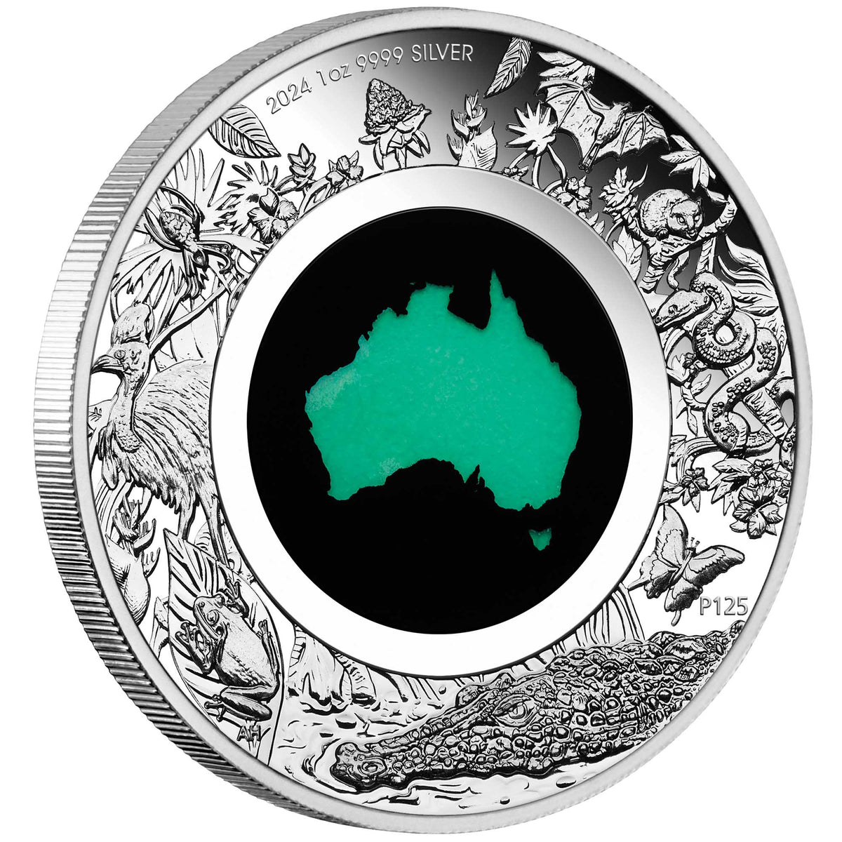 2024 Great Southern Land 1oz Silver Proof Chrysoprase Coin - Mastercoins