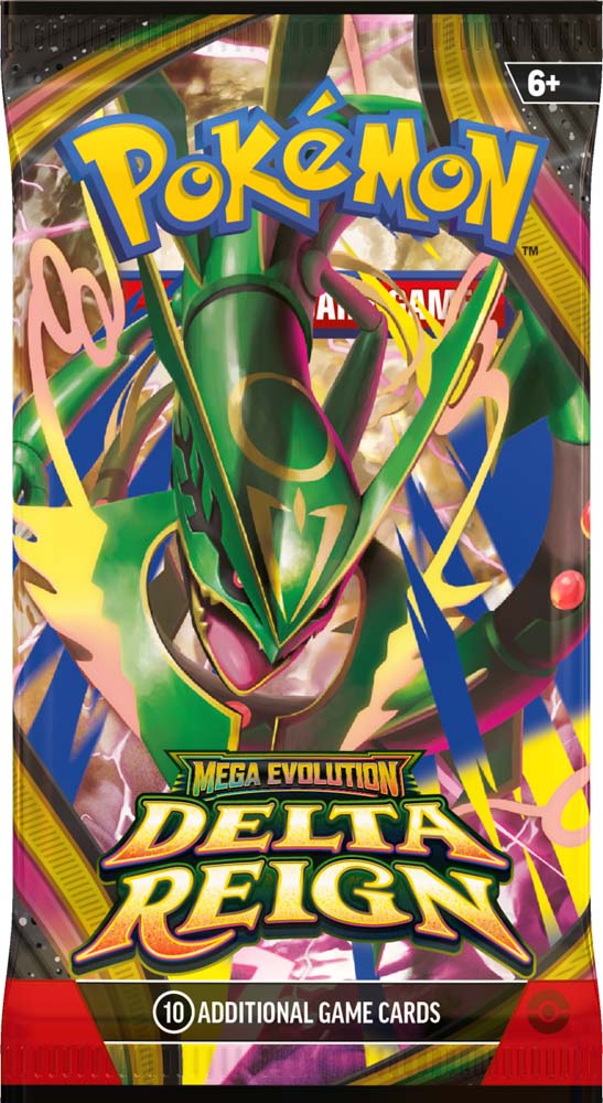Pokémon TCG: Mega Evolution—Delta Reign Individual Booster Pack back