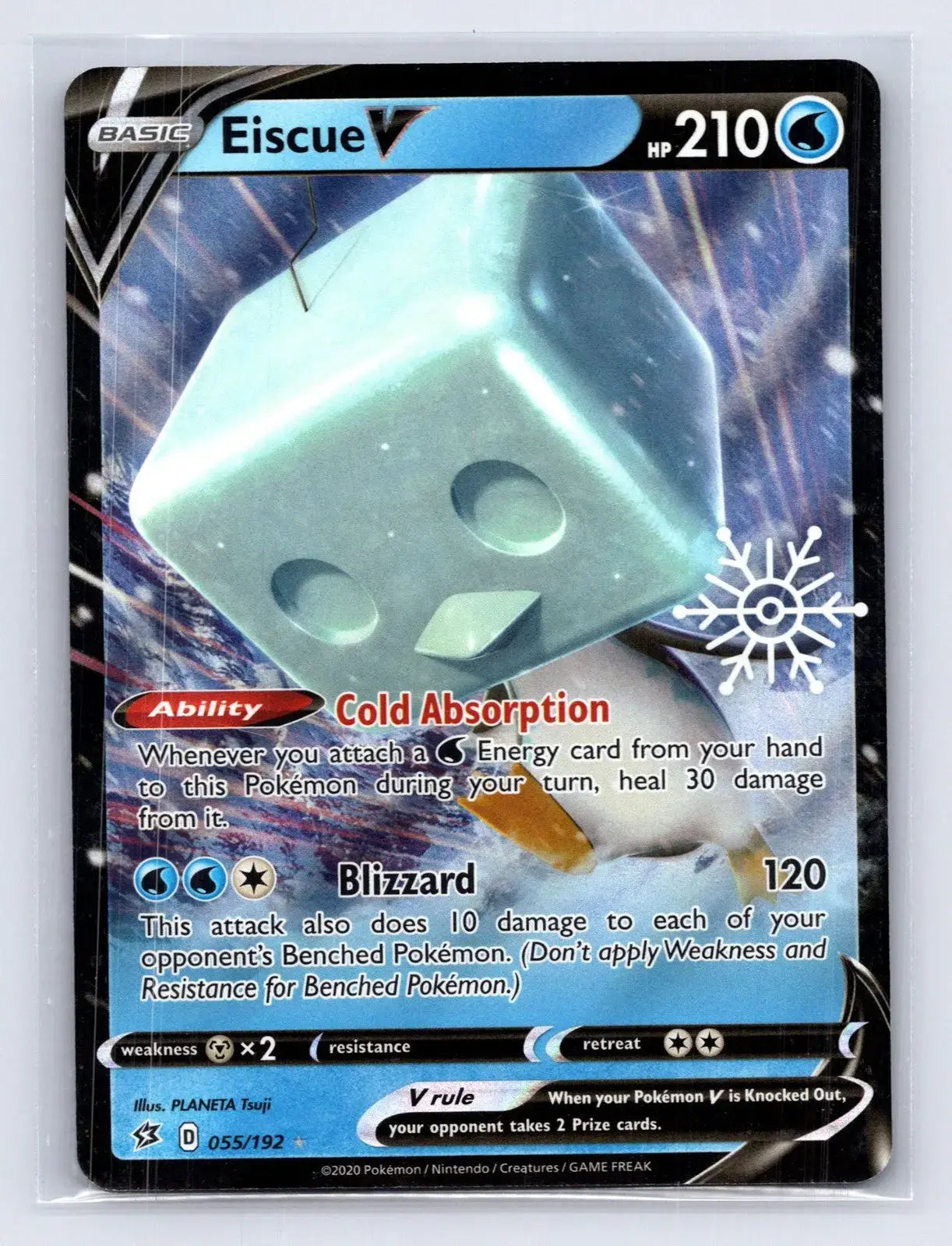 Eiscue V 055/192 PROMO Stamp Holiday Pokemon NM Mastercoins