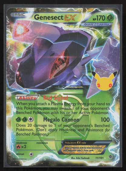 Genesect EX (Team Plasma) 11/101 ME: 30th Celebration Classic Collection NM Mastercoins