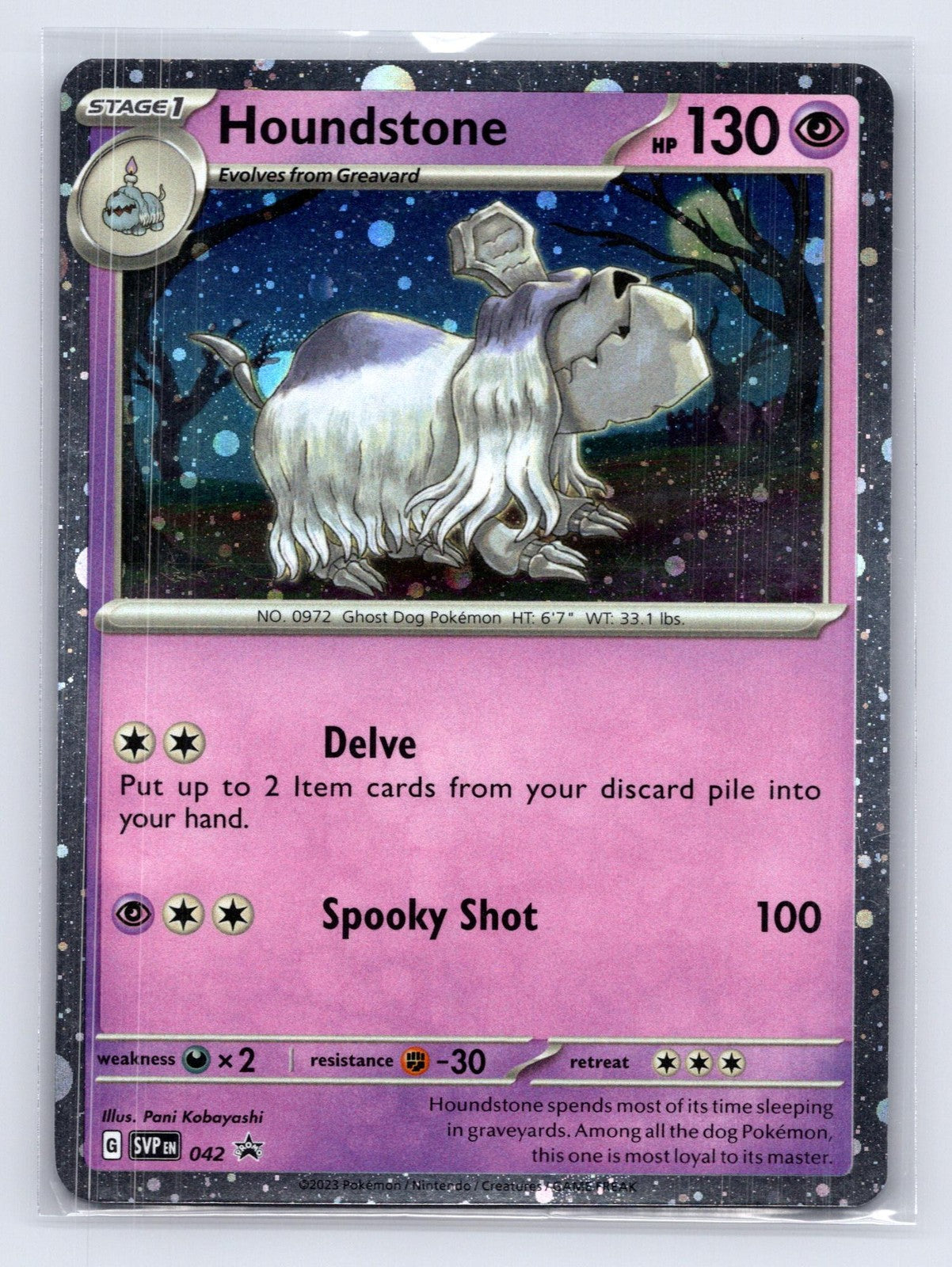 Houndstone 042 Scarlet & Violet Pokemon NM Mastercoins