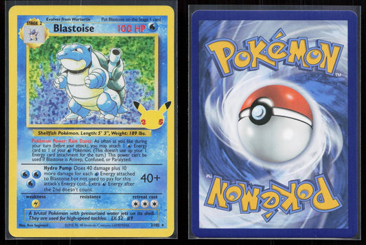 Blastoise 2/102 Celebrations: Classic Collection Mastercoins