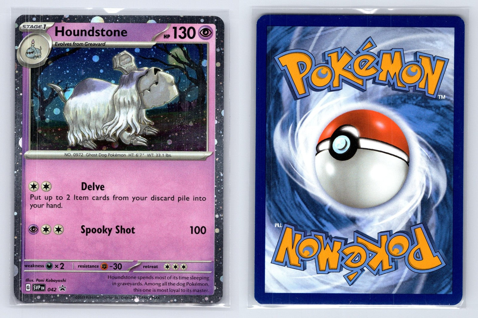 Houndstone 042 Scarlet & Violet Pokemon NM Mastercoins