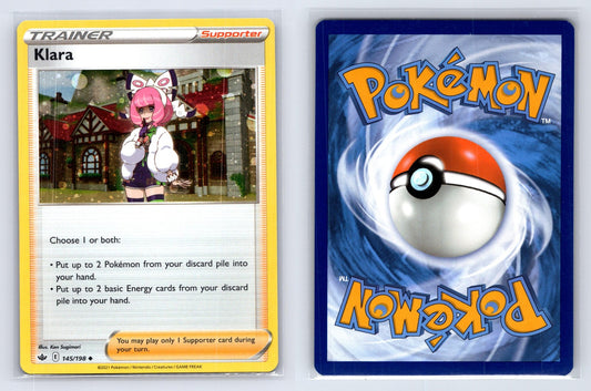 Klara 145/198 Cosmos Holo PROMO Chilling Reign Pokemon NM Mastercoins