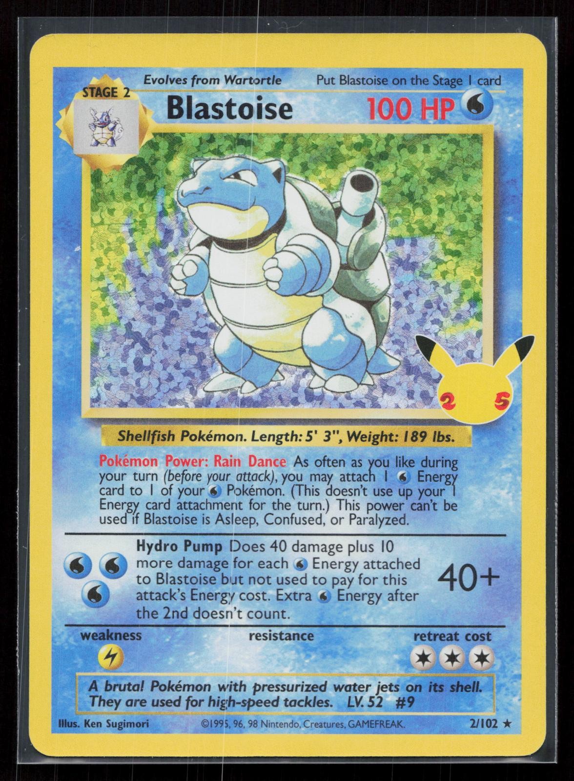 Blastoise 2/102 Celebrations: Classic Collection Mastercoins
