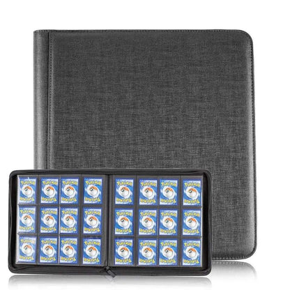 12 Pocket Zip Trading Card Binder - BLACK - Mastercoins