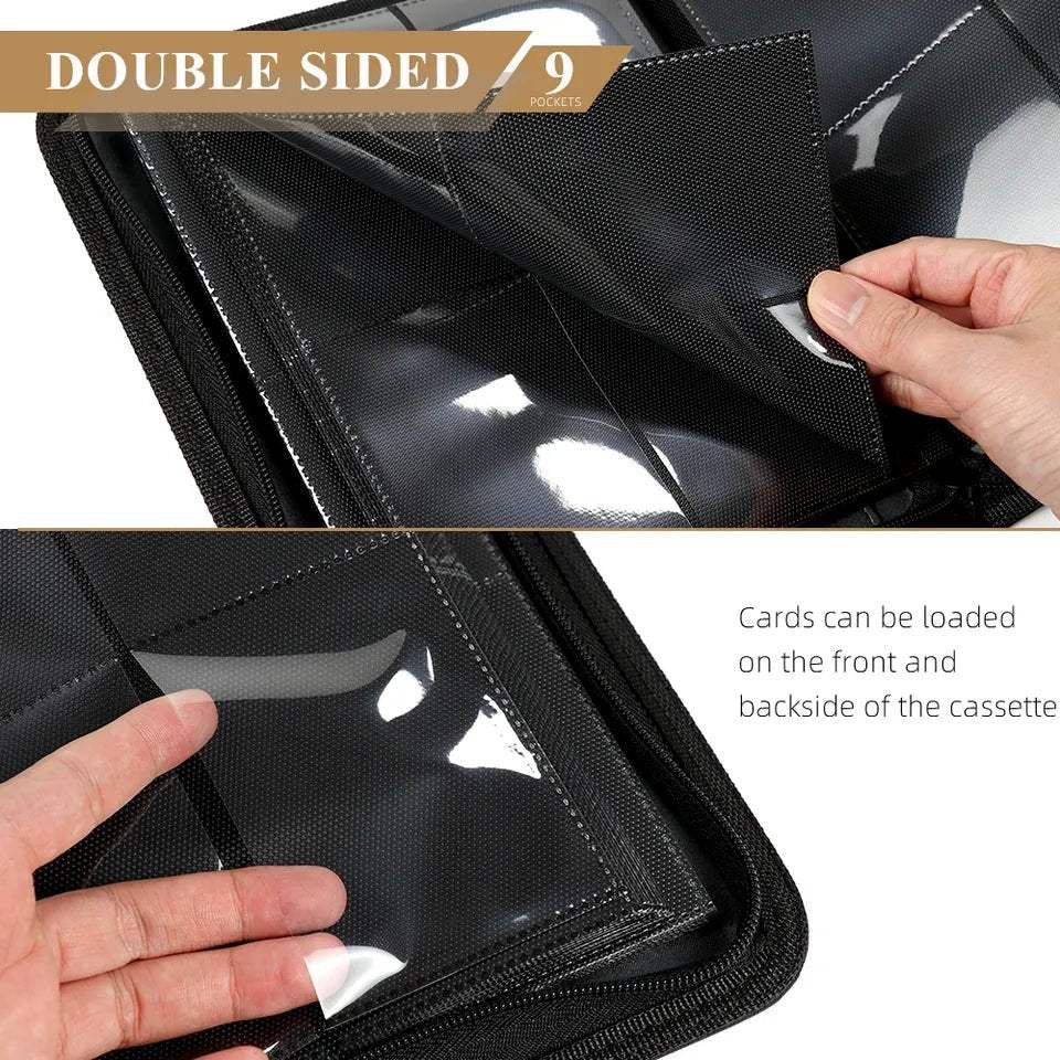 12 Pocket Zip Trading Card Binder - Dark Blue - Mastercoins
