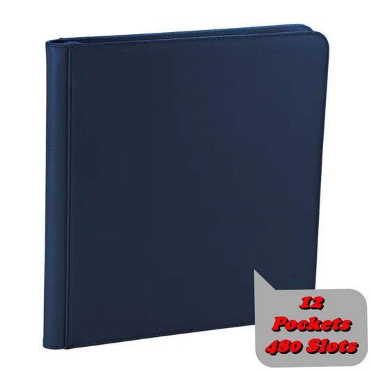 12 Pocket Zip Trading Card Binder - Dark Blue - Mastercoins
