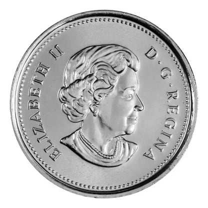 2010 Canadian 25 - cent Remembrance Poppy/WWII 65th Anniv Coloured Quarter Coin - UNC ex Mint Roll - Mastercoins