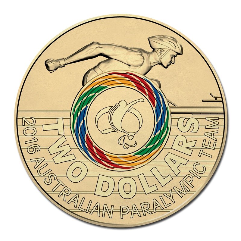 2016 $2 Australian Paralympic Team Coloured Uncirculated Coin - Mastercoins