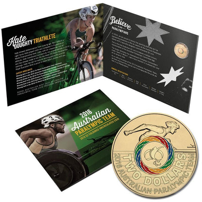 2016 $2 Australian Paralympic Team Coloured Uncirculated Coin - Mastercoins