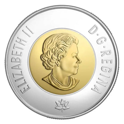 2017 Canadian $2 Dance Of The Spirits Toonie Coin Non - Coloured - UNC ex Mint Roll - Mastercoins