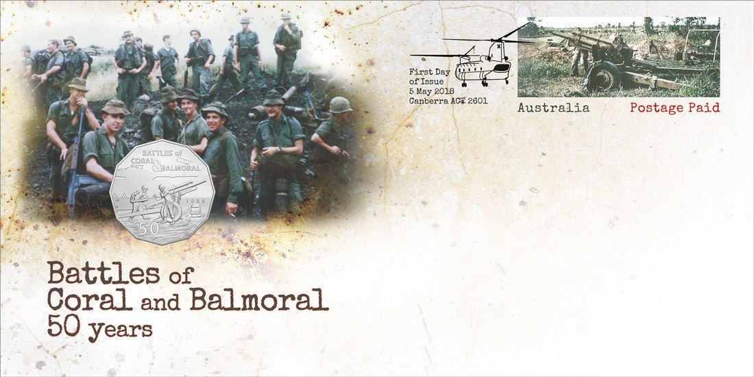 2018 Battles of Coral and Balmoral 50 Years 50c PNC - Mastercoins