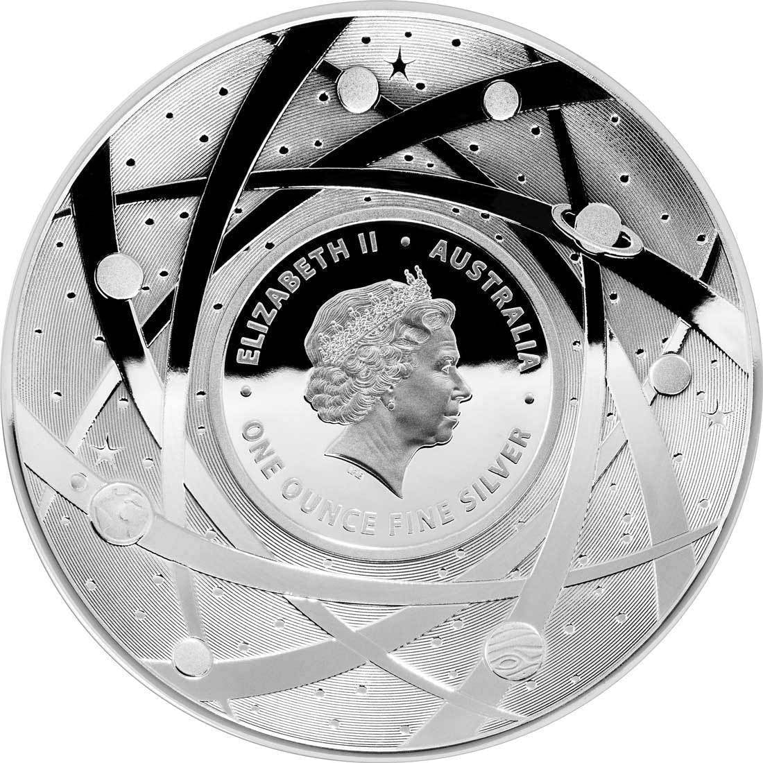 2019 $5 The Earth & Beyond - The Sun 1oz Silver Proof Domed Coin - Mastercoins
