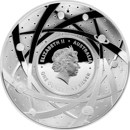 2019 $5 The Earth & Beyond - The Sun 1oz Silver Proof Domed Coin - Mastercoins