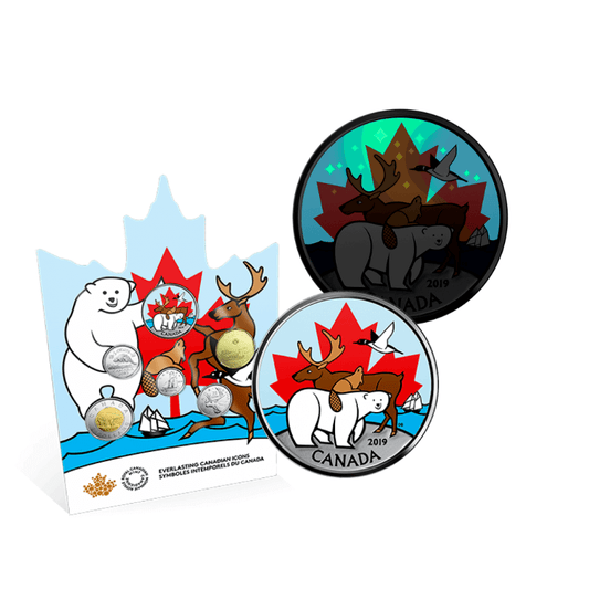 2019 Canadian Circulation Coin Set - Glow In The Dark Everlasting Canadian Icons - Mastercoins