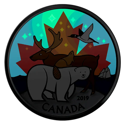 2019 Canadian Circulation Coin Set - Glow In The Dark Everlasting Canadian Icons - Mastercoins