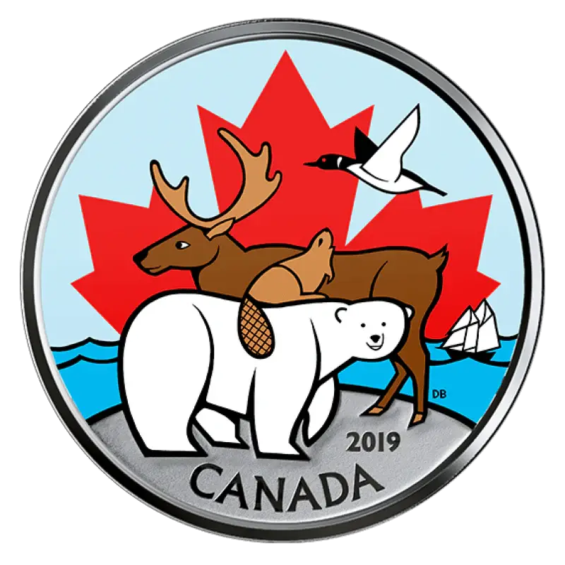 2019 Canadian Circulation Coin Set - Glow In The Dark Everlasting Canadian Icons - Mastercoins