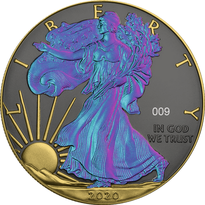 2020 American Eagle 1oz Silver .999 BU Coin - Chameleon (Limited 500) - Mastercoins