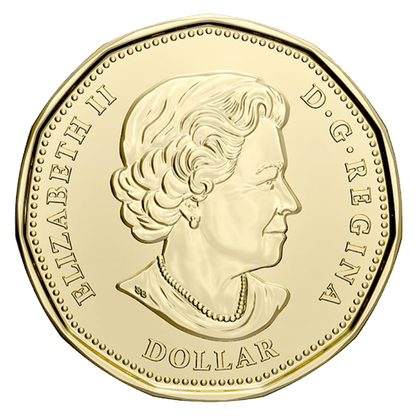 2020 Canadian $1 Signing Of The United Nations Charter 75th Anniv Coloured Loonie Dollar Coin - UNC ex Mint Roll - Mastercoins