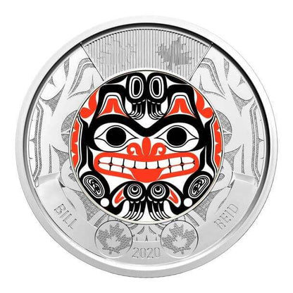 2020 Canadian $2 Bill Reid: Xhuwaji, Haida Grizzly Bear Coloured Toonie Special Wrap Roll - Mastercoins