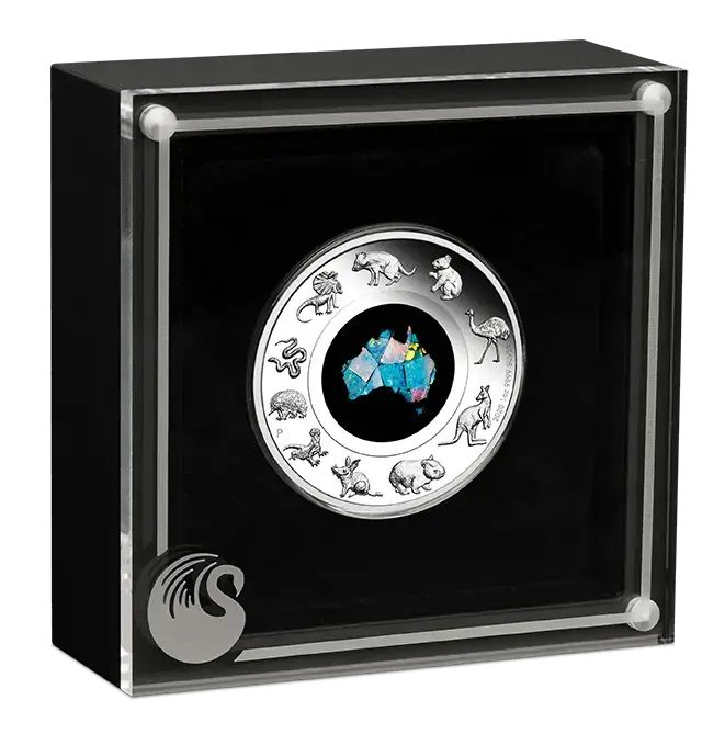 2020 Great Southern Land 1oz Silver Proof Opal Coin - Mastercoins