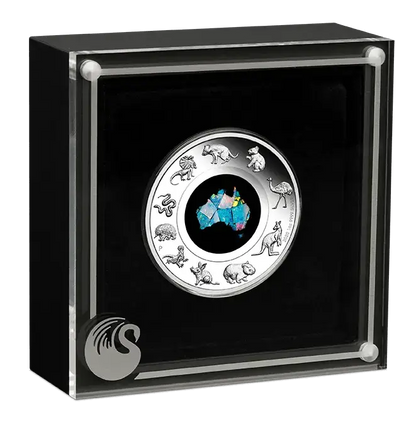 2020 Great Southern Land 1oz Silver Proof Opal Coin - Mastercoins