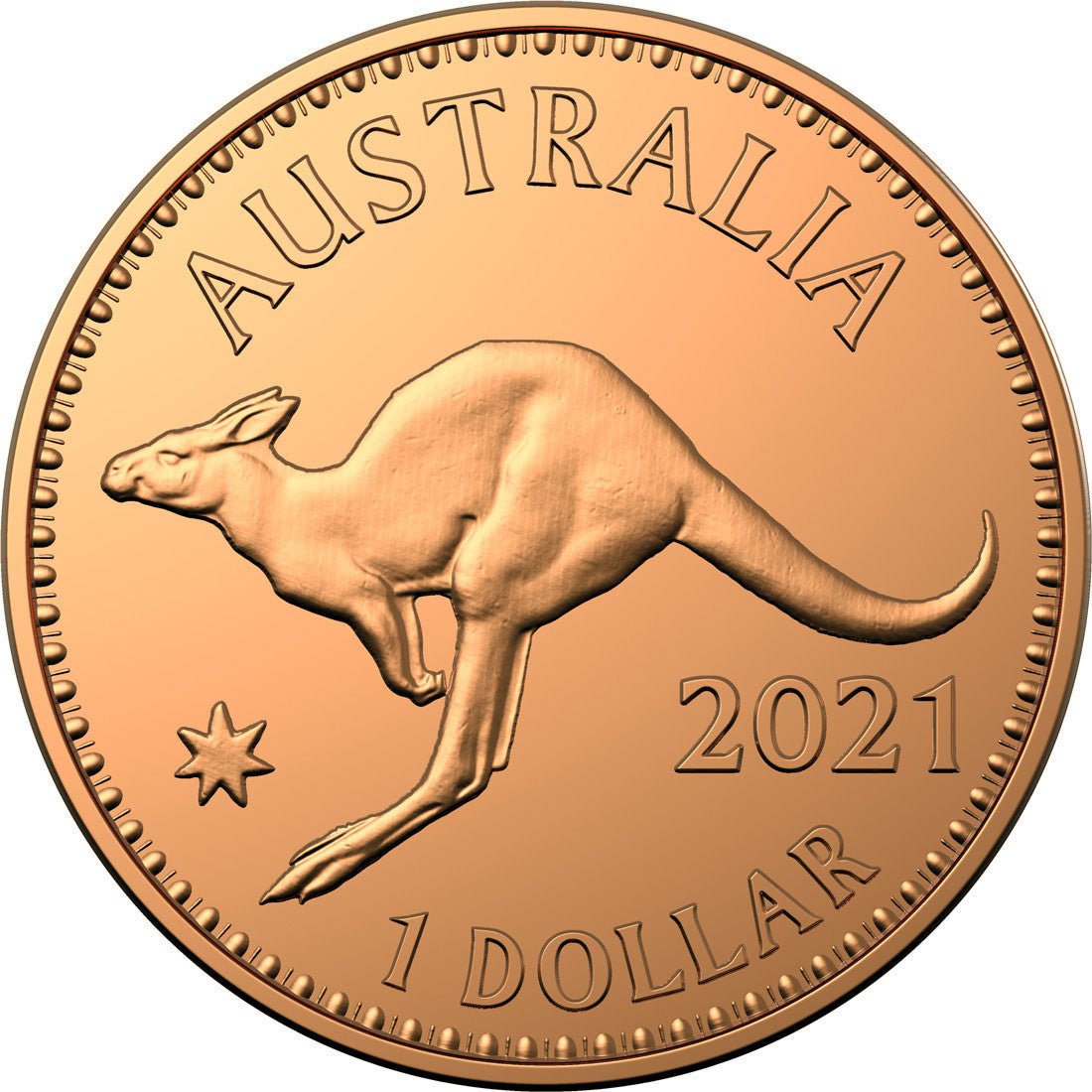 2021 $1 Australian Penny 1911-1964 Copper Uncirculated Coin - Mastercoins