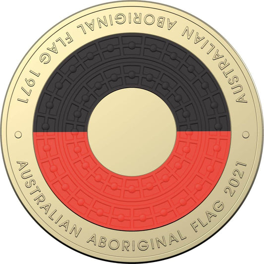2021 $2 Aboriginal Flag UNC Coin - Mastercoins
