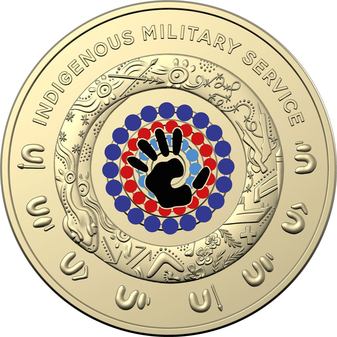 2021 $2 Indigenous Military Service Coloured Coin - Original RAM Roll (25 Coins) - Mastercoins