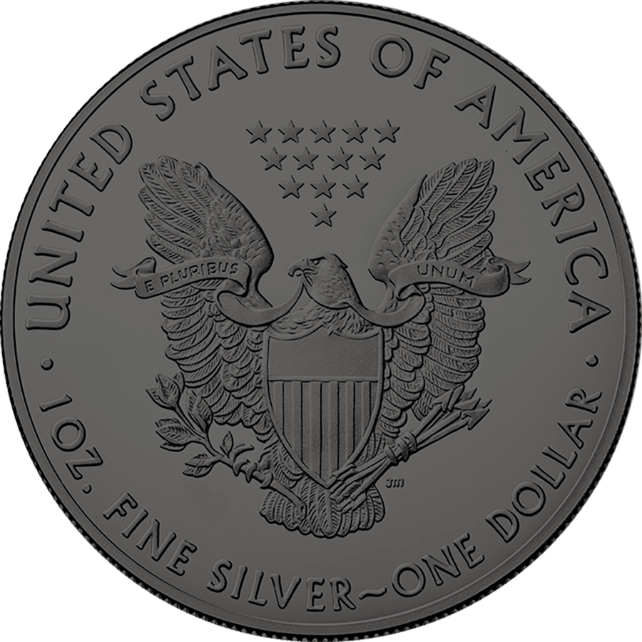 2021 American Eagle 1oz Silver .999 BU Coin - Golden Holo (Limited 500) - Mastercoins