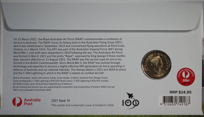 2021 RAAF Centenary $1 PNC - Mastercoins