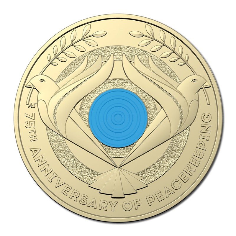 2022 $2 75th Anniversary of Peacekeeping Coloured Coin - Original RAM Roll (25 Coins) - Mastercoins