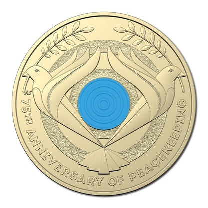 2022 $2 75th Anniversary of Peacekeeping Coloured Coin - Original RAM Roll (25 Coins) - Mastercoins