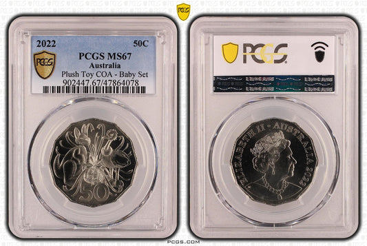 2022 Baby Set Plush Toy 50c PCGS MS67 - Mastercoins