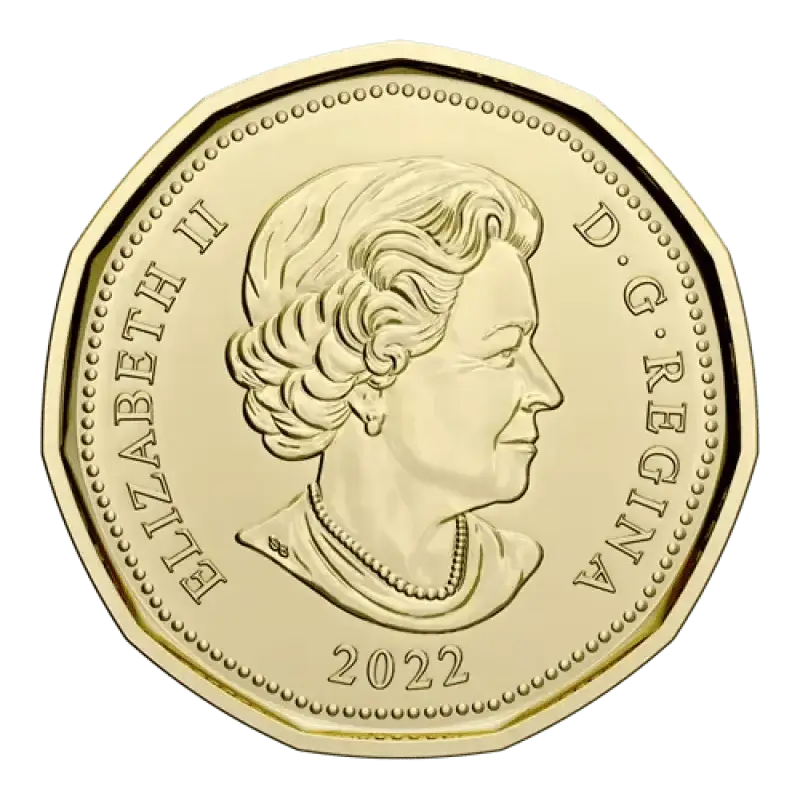 2022 Canadian $1 Birth of Alexander Graham Bell Coloured Loonie Special Wrap Coin Roll - Mastercoins