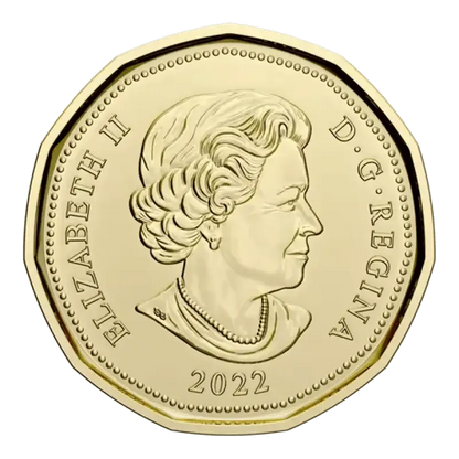 2022 Canadian $1 Birth of Alexander Graham Bell Coloured Loonie Special Wrap Coin Roll - Mastercoins